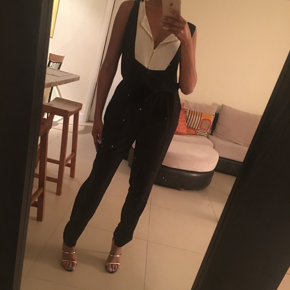 Black and white jumpsuit - Picture 5 of 6